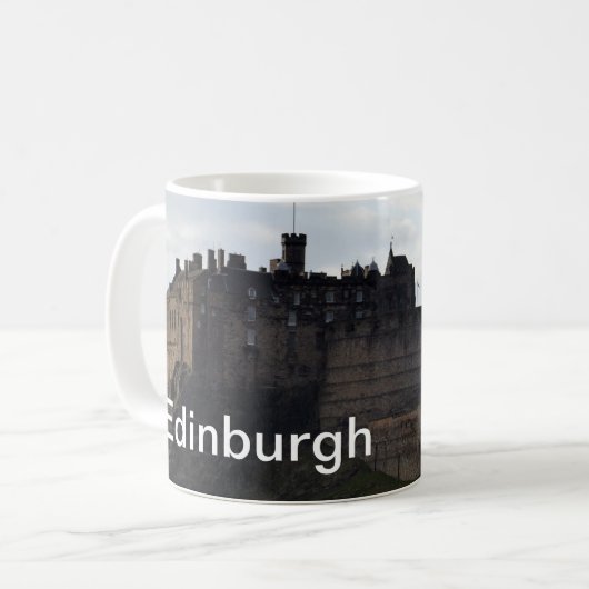 Edinburgh-Schloss Kaffeetasse (Vorderseite Links)