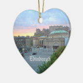 Edinburgh-Schloss Schottland Keramikornament (Links)