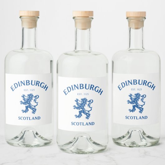 EDINBURGH Schottland Alkoholflaschenetikett (Flaschen)