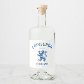 EDINBURGH Schottland Alkoholflaschenetikett (Vorderseite)