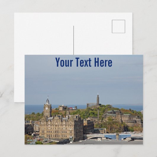 Edinburgh, Schottland, anpassbare Postkarte (Vorne/Hinten)
