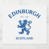 EDINBURGH Schottland Bierflaschenetikett (Einzelnes Label)