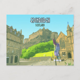 Edinburgh Schottland Burg Vereinigtes Königreich V Postkarte