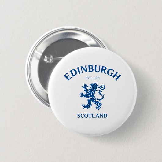 EDINBURGH Schottland Button (Vorne & Hinten)