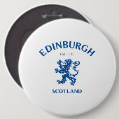 EDINBURGH Schottland Button (Vorne & Hinten)