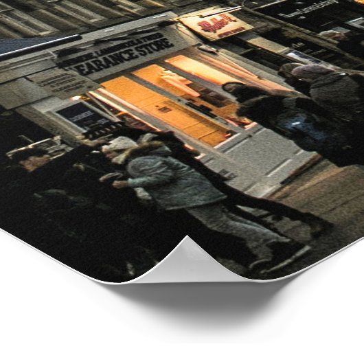 Edinburgh, Schottland City Poster (Ecke)