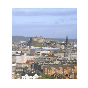Edinburgh, Schottland. Der Blick auf die zentrale Notizblock