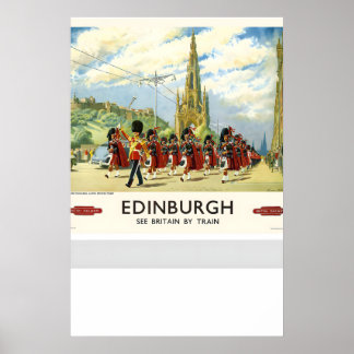 Edinburgh Schottland Erleben Sie Großbritannien mi Poster