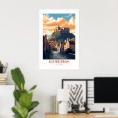 Edinburgh Schottland Famous Travel Places Poster (Heimbüro)
