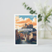 Edinburgh Schottland Famous Travel Places Postkarte (Stehend Vorderseite)