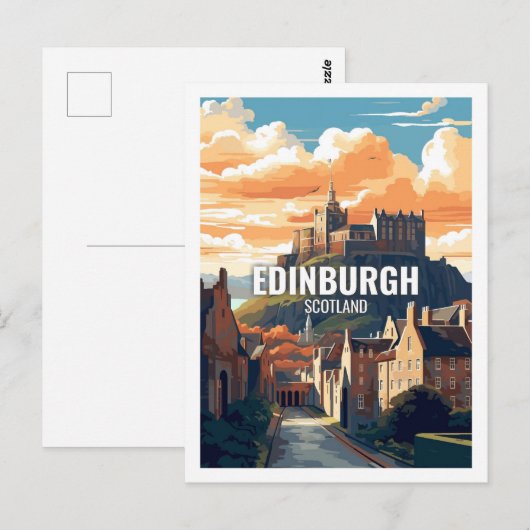 Edinburgh Schottland Famous Travel Places Postkarte (Vorne/Hinten)