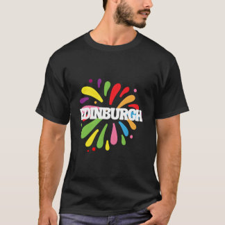 Edinburgh Schottland Farbige Festival T-Shirt
