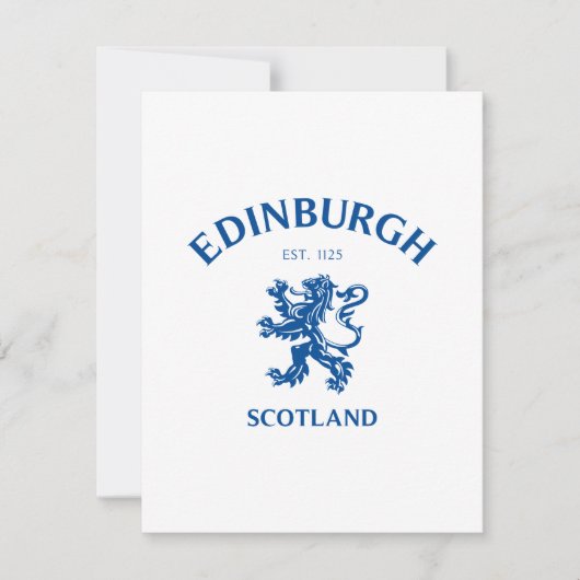 EDINBURGH Schottland Feiertagskarte (Vorderseite)