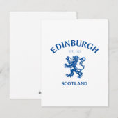 EDINBURGH Schottland Feiertagskarte (Vorne/Hinten)