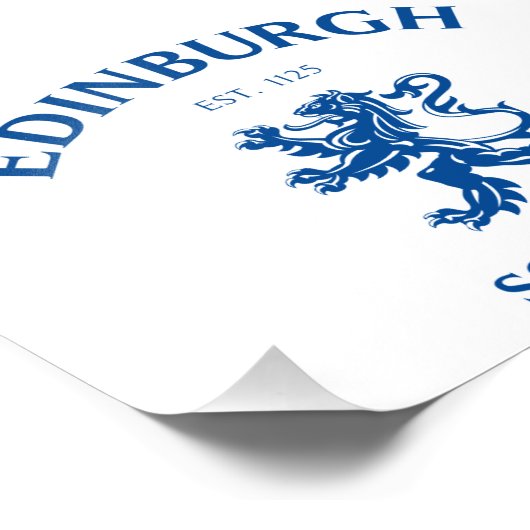 EDINBURGH Schottland Fotodruck (Ecke)