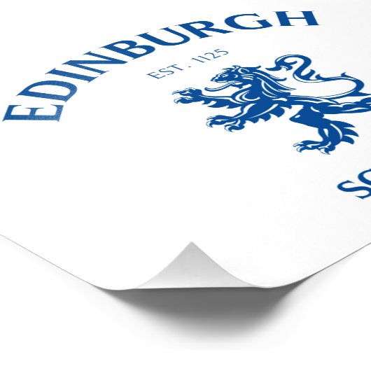 EDINBURGH Schottland Fotodruck (Ecke)
