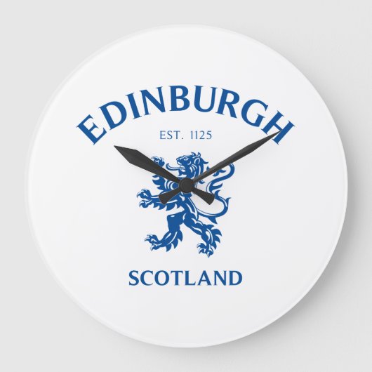 EDINBURGH Schottland Große Wanduhr (Vorderseite)