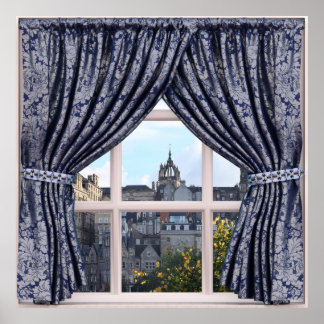 Edinburgh, Schottland - Imitate Window View Poster