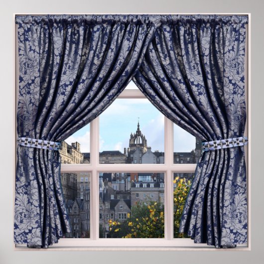 Edinburgh, Schottland - Imitate Window View Poster (Vorne)