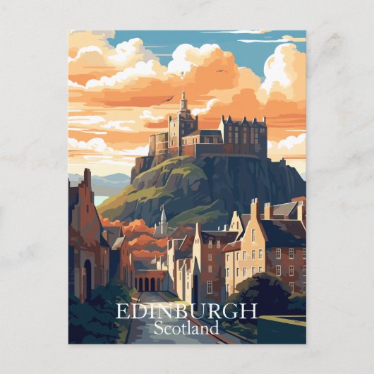 Edinburgh, Schottland Postcard - Edinburgh Castle Postkarte (Vorderseite)