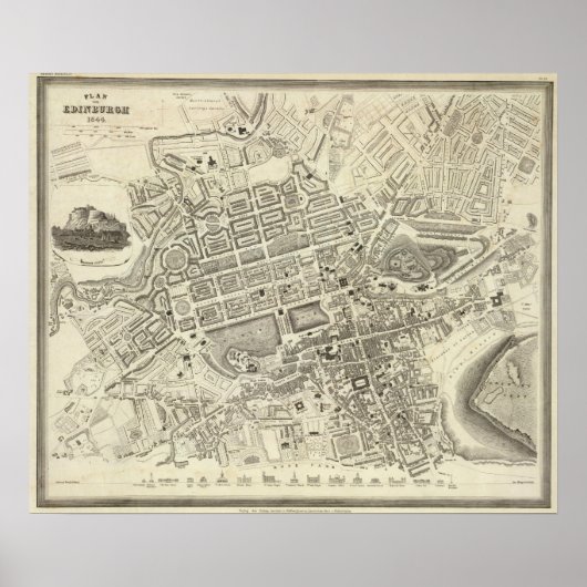 Edinburgh, Schottland Poster (Vorne)