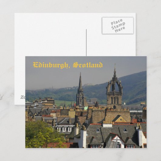 Edinburgh, Schottland Postkarte (Vorne/Hinten)