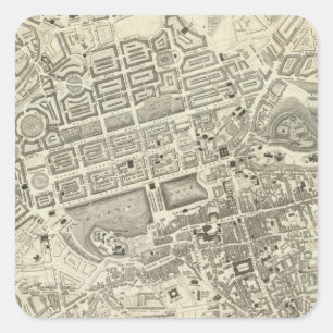 Edinburgh, Schottland Quadratischer Aufkleber