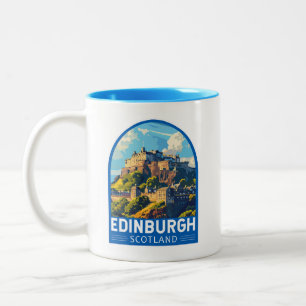 Edinburgh Schottland Reise Kunst Vintage Zweifarbige Tasse