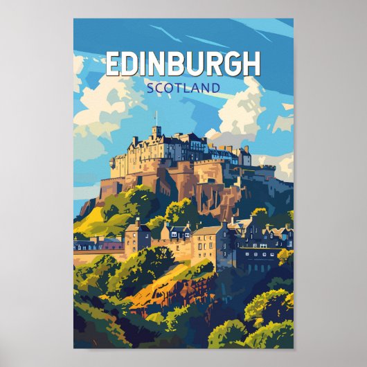 Edinburgh Schottland Reisen Art Vintag Poster (Vorne)