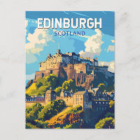 Edinburgh Schottland Reisen Art Vintag