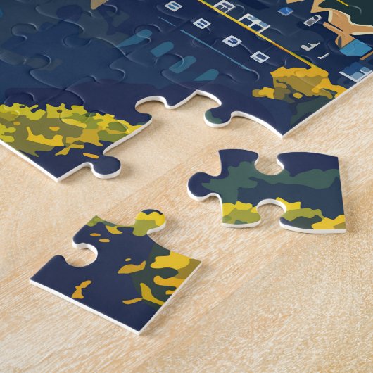 Edinburgh Schottland Reisen Art Vintag Puzzle (Seite)