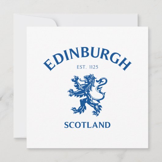 EDINBURGH Schottland Save The Date (Vorderseite)