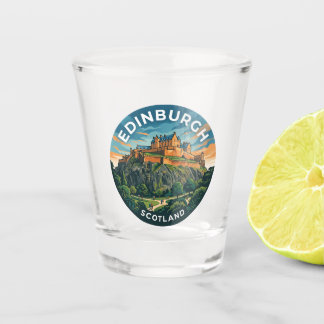Edinburgh Schottland Schnapsglas
