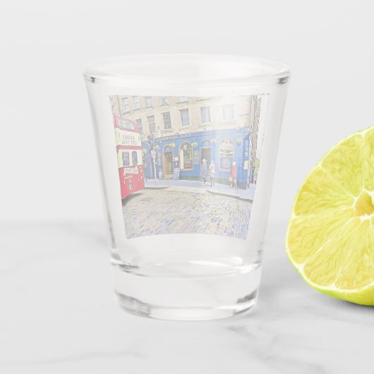 Edinburgh, Schottland Schnapsglas (Rückseite)