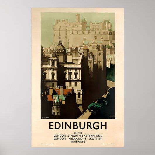 Edinburgh Schottland Scotsman Celtic St Andrews Gr Poster (Vorne)