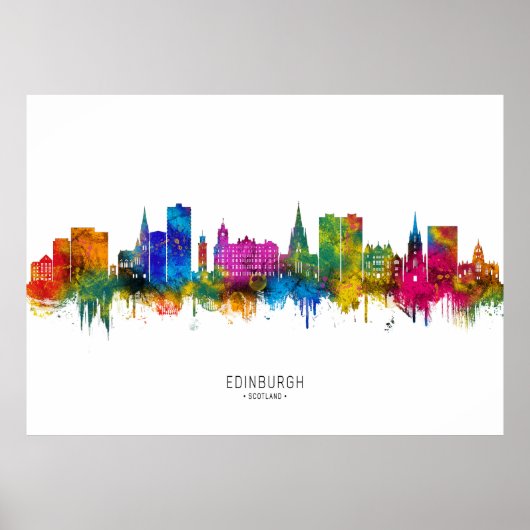 Edinburgh Schottland Skyline Poster (Vorne)