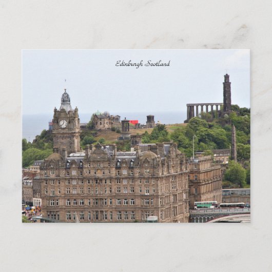 Edinburgh Schottland, Stadtbild, Fotografie Postkarte (Vorderseite)