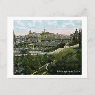 Edinburgh, Schottland von Castle Vintage Postkarte