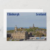 Edinburgh, Scotland Card (Vorne/Hinten)