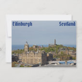 Edinburgh, Scotland Card (Vorderseite)