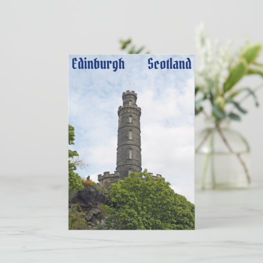 Edinburgh, Scotland Card (Stehend Vorderseite)