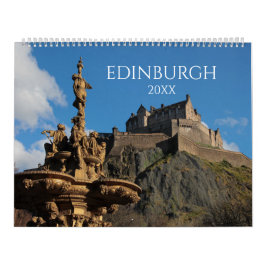 Edinburgh Scotland City Ästhetischer Wall-Kalender Kalender