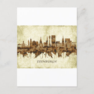 Edinburgh Scotland City Feiertagspostkarte