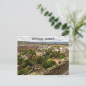 Edinburgh Scotland City Skyline von den Mauern des Postkarte (Stehend Vorderseite)