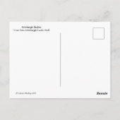 Edinburgh Scotland City Skyline von den Mauern des Postkarte (Rückseite)