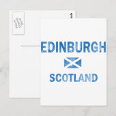 Edinburgh Scotland Designs Postkarte (Vorne/Hinten)