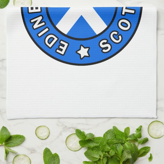 Edinburgh Scotland Geschirrtuch (Gefaltet)