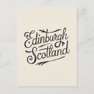 Edinburgh Scotland Hand gezogen Postkarte