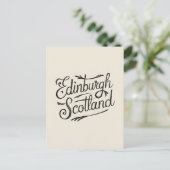 Edinburgh Scotland Hand gezogen Postkarte (Stehend Vorderseite)