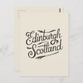 Edinburgh Scotland Hand gezogen Postkarte (Vorne/Hinten)